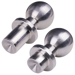 Kugelzapfen DIN 71803 mit Nietzapfen, Edelstahl, Produktphoto