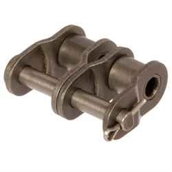 Gekröpftes Glied mit Splintverschluss Nr. 12/L, vernickelt, Produktphoto