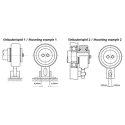 Anbau-Freilauf BSEU40-30 nach europäischer Bauart Innen-Ø 30mm Außen-Ø 118mm Breite 55mm mit Passfedernut am Innenring, Technische Zeichnung