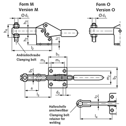 Horizontal-Spanner Form M Größe 75 , Technische Zeichnung