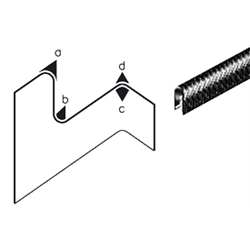 Kantenschutzprofil schmal, rund, Produktphoto