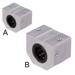 Linearkugellagereinheit KG-1 ISO-Reihe 1 Premium mit Doppellippendichtungen für Wellendurchmesser 14mm rostfrei, Produktphoto