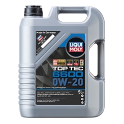 LIQUI MOLY Top Tec 6600 0W-20 1l 21440 Verpackungseinheit = 6 Stück (Das aktuelle Sicherheitsdatenblatt finden Sie im Internet unter www.maedler.de in der Produktkategorie), Produktphoto