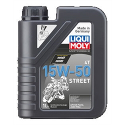 LIQUI MOLY Motorbike 4T 15W-50 Street 4l Verpackungseinheit = 4 Stück (Das aktuelle Sicherheitsdatenblatt finden Sie im Internet unter www.maedler.de in der Produktkategorie), Produktphoto