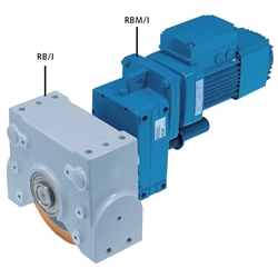 Getriebemotor RBM/I für Radblock RB/I Größe 200 Motortyp 63A8/2 400V 50Hz Wellendurchmesser 35mm Übersetzung 135:1 , Produktphoto