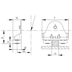 Horizontal-Rollenführungen für Radblöcke RB/I, Produktphoto