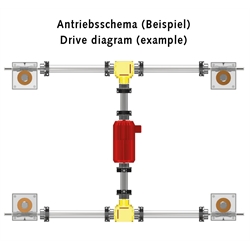 Spindelhubgetriebe NPT Baugröße 1 Ausführung A Basishubgetriebe ohne Spindel für Spindel Tr.18x4 (Betriebsanleitung im Internet unter www.maedler.de im Bereich Downloads), Produktphoto